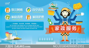 家政服務(wù)宣傳海報設(shè)計PSD模板